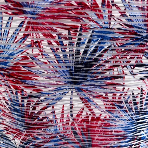 Kim Rogers Blue Red Fireworks Striped Lined Dress Women’s Plus Size 2X Patriotic - Picture 7 of 16